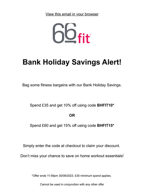 Bank Holiday Savings are here! ⚡