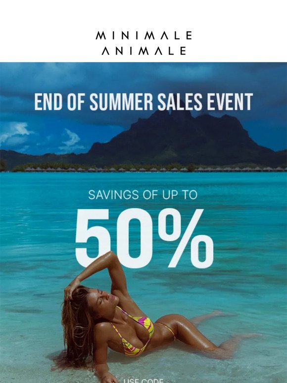 SUMMER SALES EVENT UP TO 50% OFF