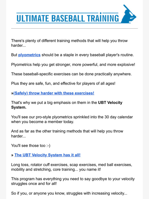 ultimatebaseballtraining (Safely) throw harder with these exercises
