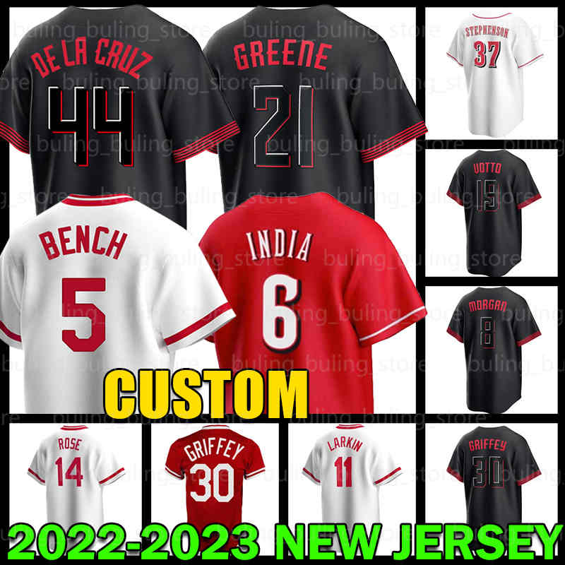 Wholesale Men's Jonathan India Barry Larkin Jersey Elly De La Cruz