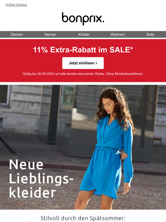 -11% EXTRA im Sale & neue Lieblingskleider für Dich!