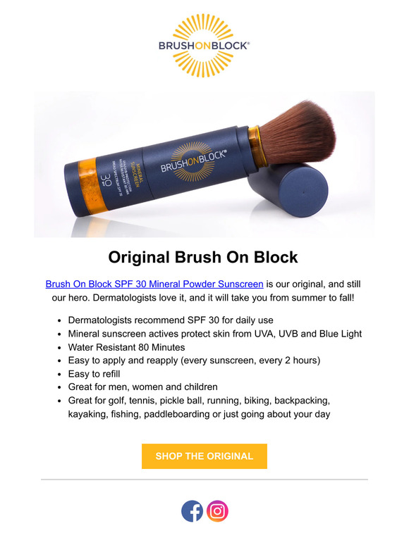 BRUSH ON BLOCK® SPF on Instagram: We frequently get asked, “is SPF 30  enough?” or “Doesn't SPF 50 give me a lot more protection than SPF 30?”  We're answering these questions, and