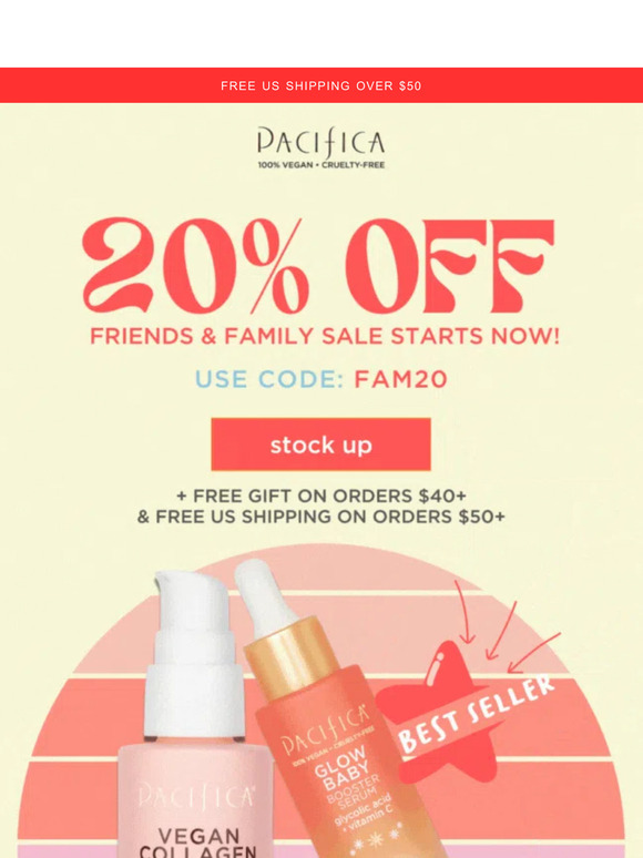 🤸‍♀️ ✨ FRIENDS & FAMILY SALE IS ON!