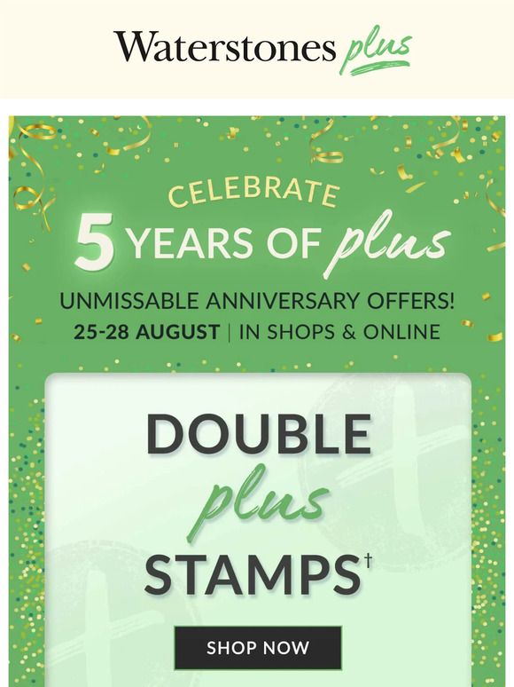 Waterstones Unmissable Offers As Plus Turns 5 🎉 🎁 Milled