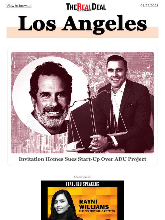 therealdeal Invitation Homes sues ADU startup; Meet the developer behind Mayfair deal... and
