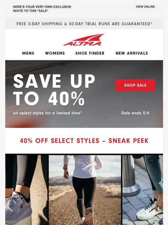 You’ve got first dibs at up to 40% off 🤩