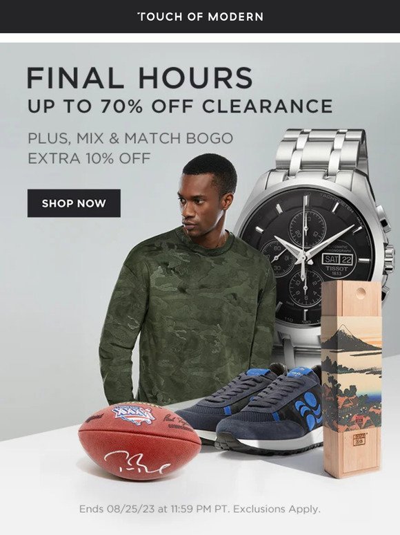 Final Hours on Clearance ⏳ Deals Up to 70% Off