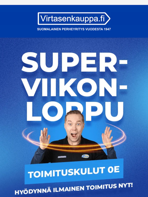 Superviikonloppu ⭐ Toimituskulut 0e