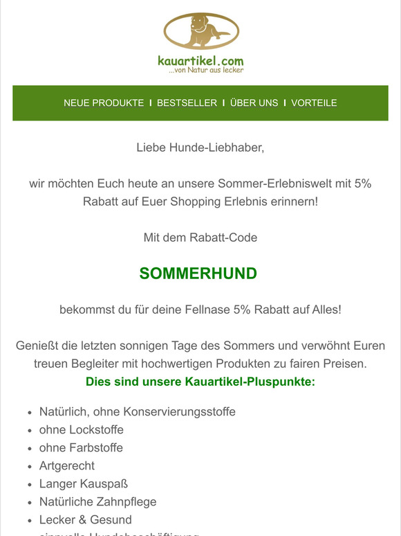 Aktion: SOMMERHUND - Nicht verpassen!