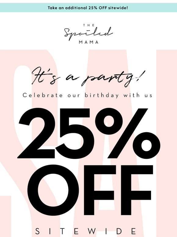Here's 25% OFF + FREE Shipping