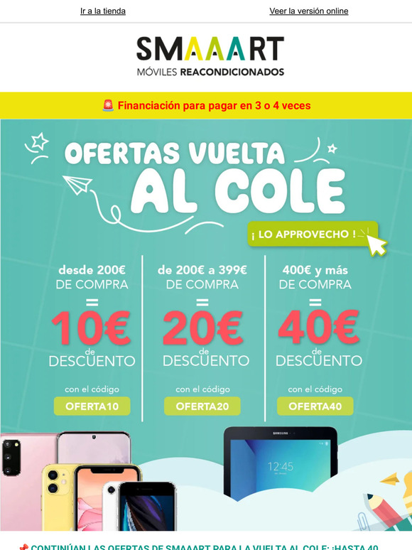📌 ¡Las ofertas de vuelta al cole han llegado a SMAAART!