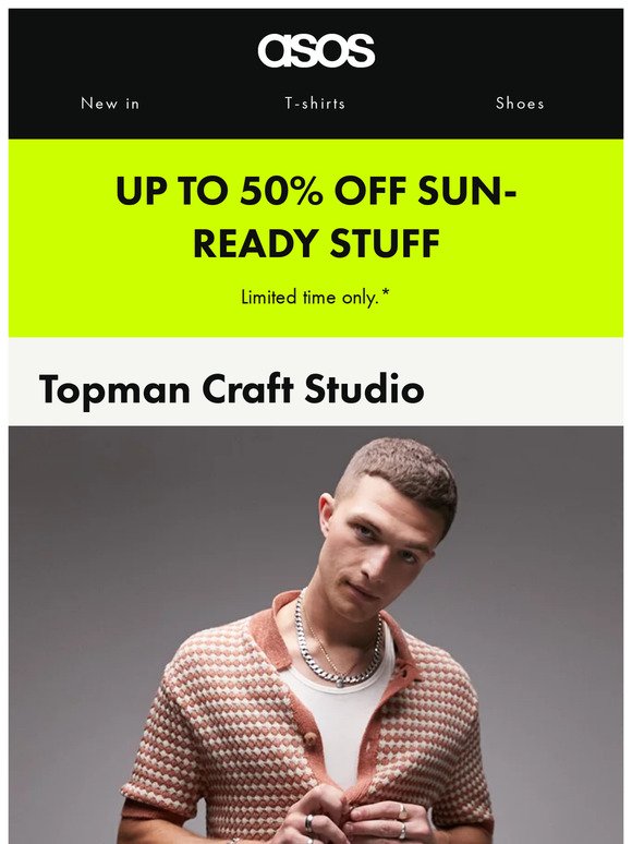 Up to 50% off... ☀️