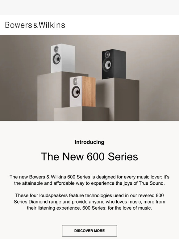 Bowers & Wilkins Introducing the new 600 Series Milled