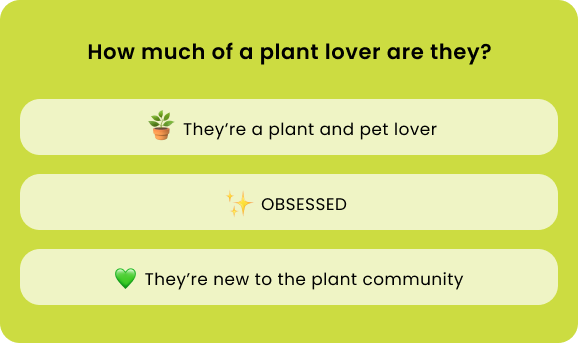 How much of a plant lover are they?