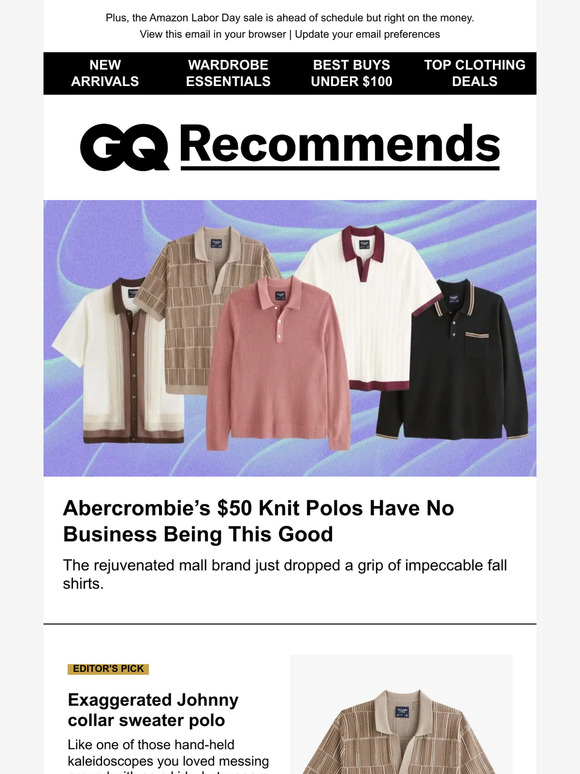 Abercrombie's $50 Knit Polo Shirts Have No Business Being This Good