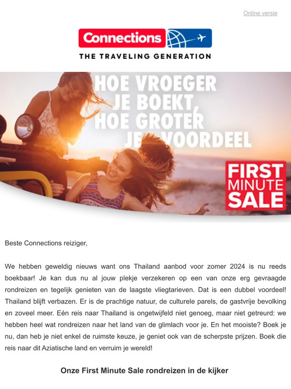 First Minute Sale: Thailand zomer 2024 nu reeds boekbaar!