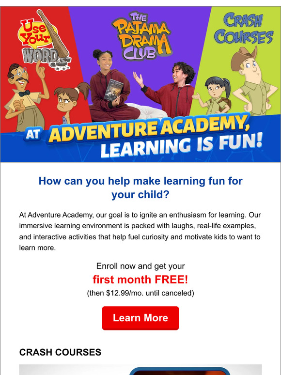 Adventure Academy How can you help make learning fun for your child