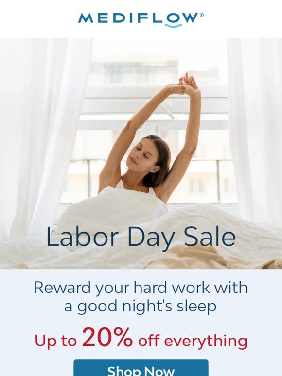 🎉Labor Day Sale: Save Up to 20% for a Good Night's Sleep