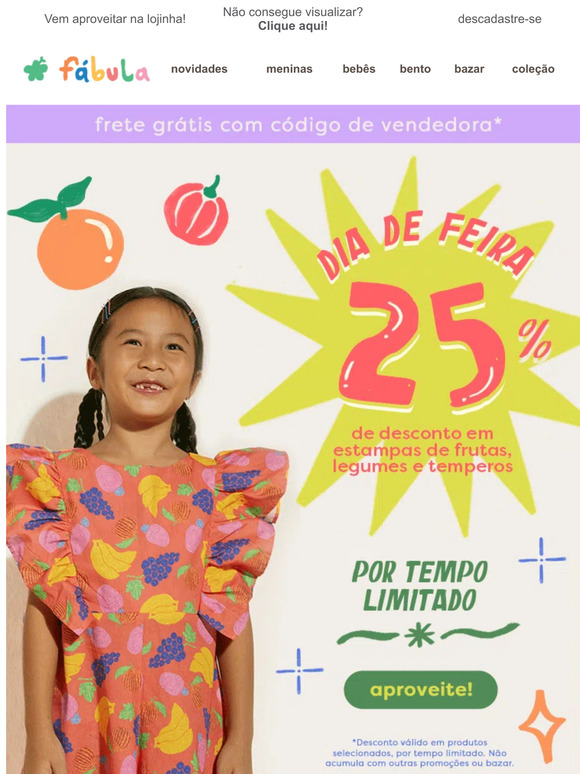 Dia de Feira com 25% 🤩