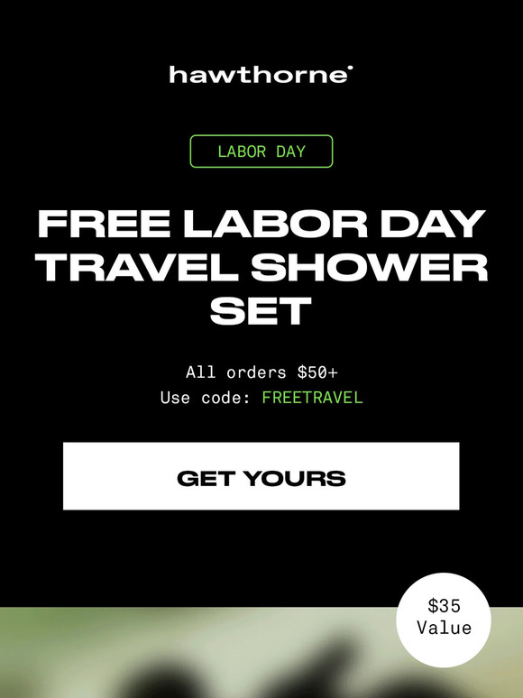 Get your FREE travel shower set now