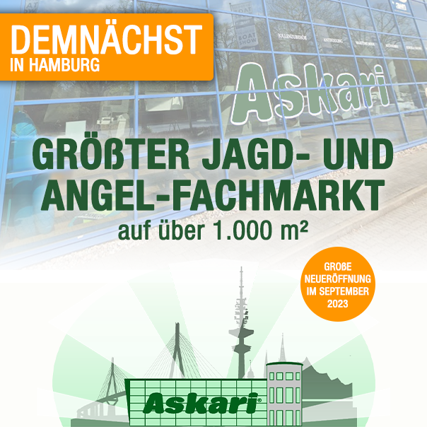 Demnächst in Hamburg: Größter Jagd- und Angel-Fachmarkt