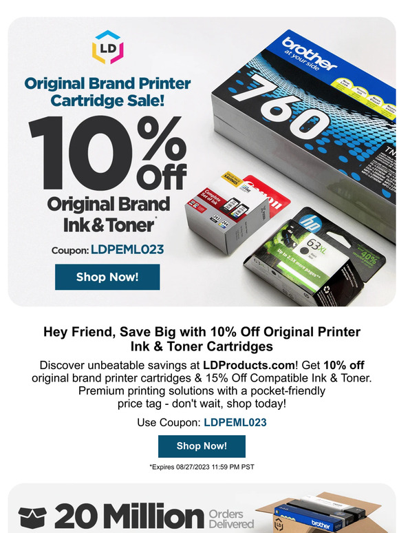 Ink & Toner Blowout Sale: Original Brand Ink & Toner Sale is ON