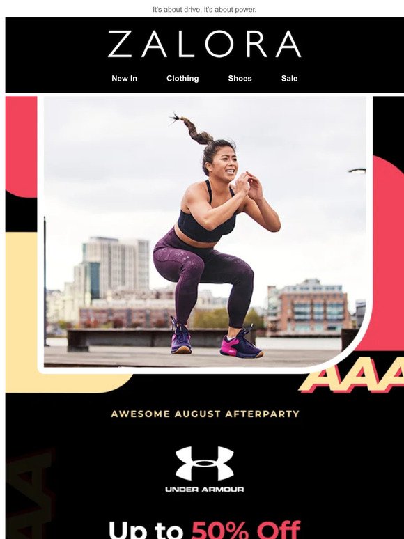 Under Armour: Get up to 50% OFF 💪