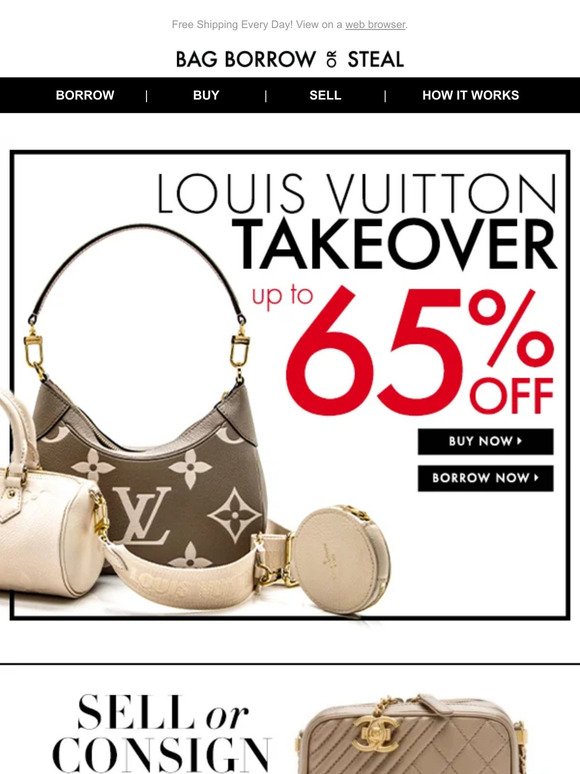 Louis Vuitton Takeover…UP TO 65% OFF!