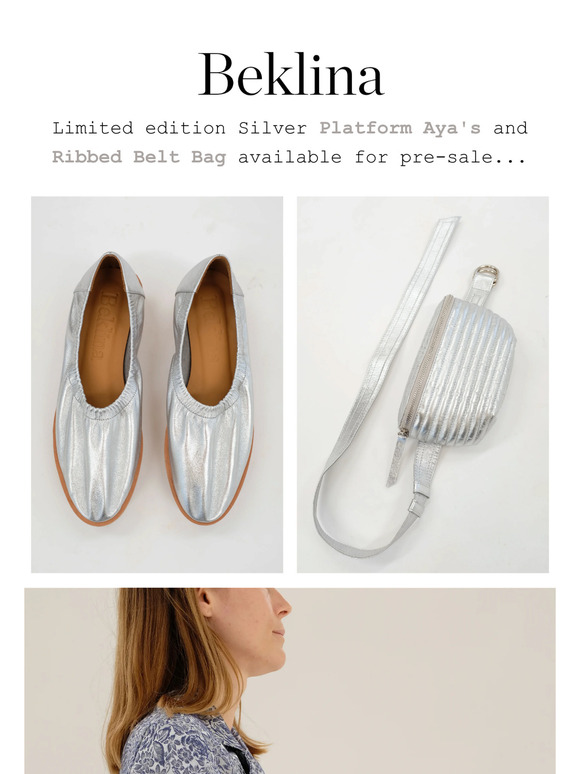 BEKLINA METALLIC SILVER 🤍 🤍 🤍