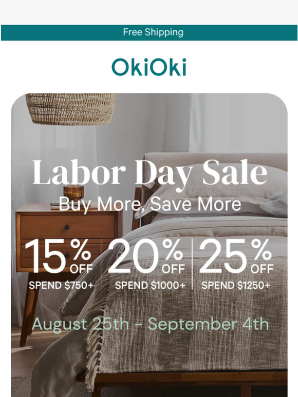 Up to 25% Off this Labor Day! 🎉