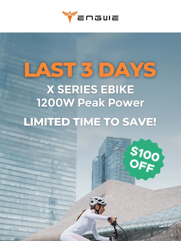 ⏰Hurry! X Series Sale Ends In 3 Days!