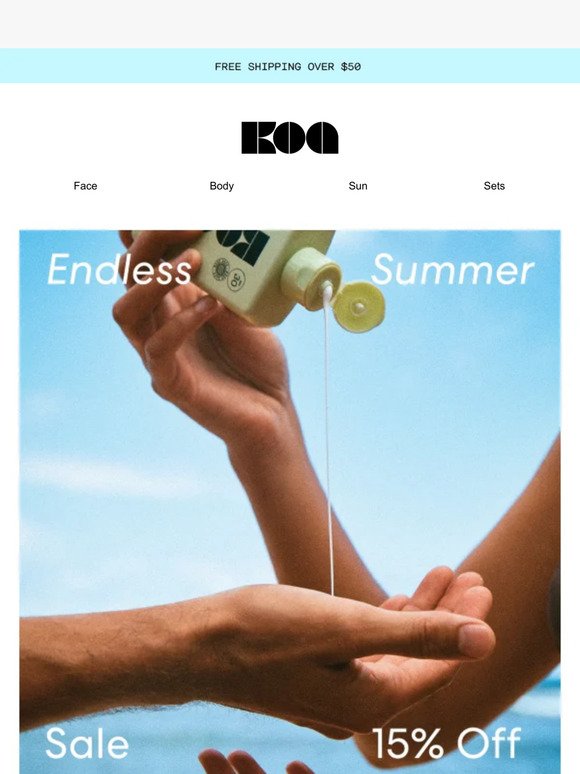 15% Off - Koa Endless Summer Sale