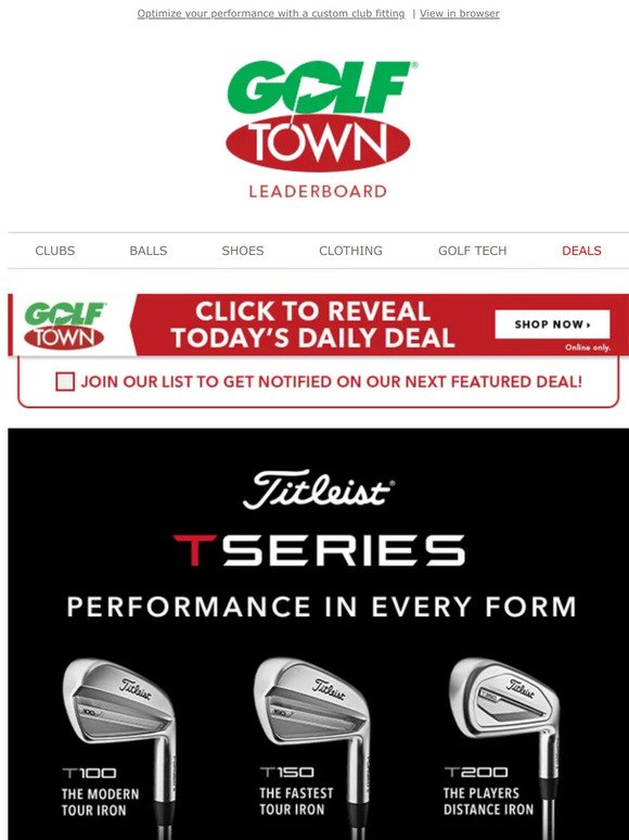 Titleist T-Series Irons Are Now Available! 🔥
