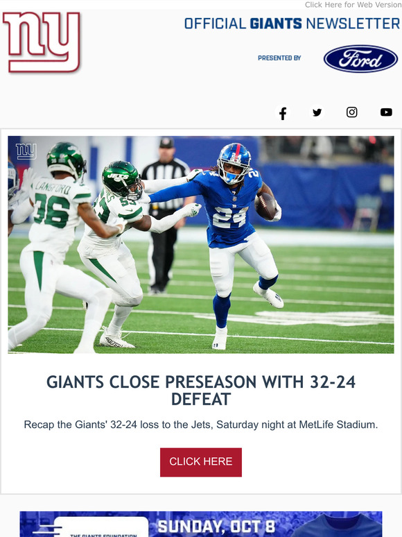 New York Giants  Newsletter 