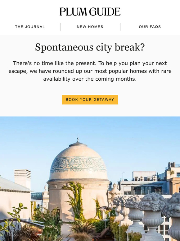 Spontaneous city break?