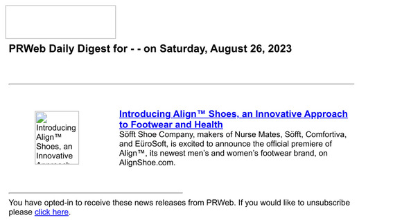 PRWeb Daily Digest for — — on Saturday, August 26, 2023
