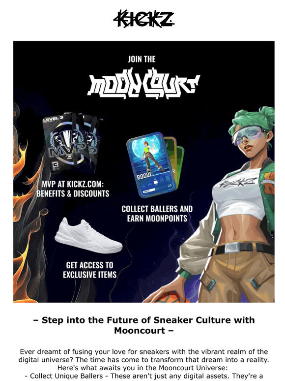 Hey ! An Exclusive Invitation: Dive into the Mooncourt Universe with KICKZ