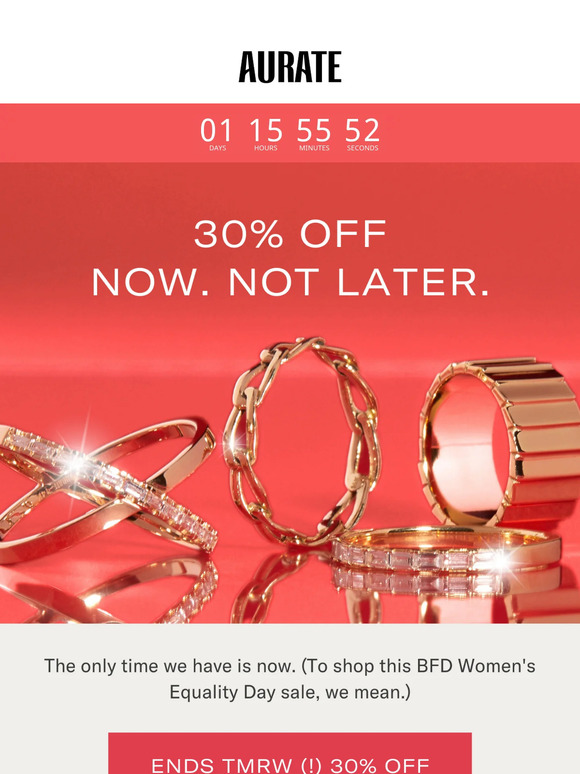 ENDS TMRW (!) 30% OFF