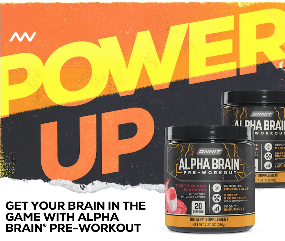 Onnit Alpha Brain Pre-Workout Yuzu Peach Dietary Supplement