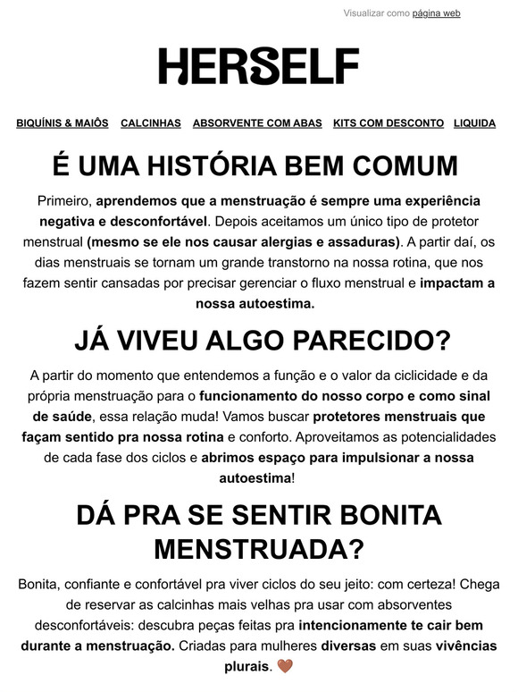 Dá pra se sentir bonita menstruada?
