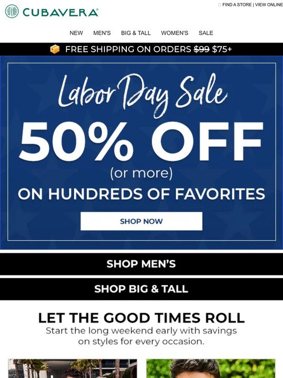 50% Off (Or More): The Labor Day Sale Starts Now!