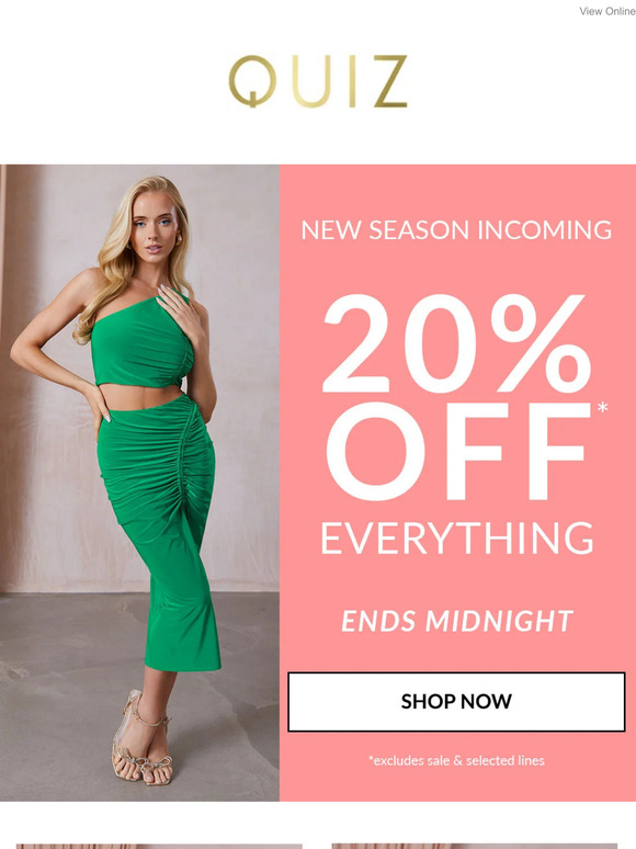 20% off everything ✨