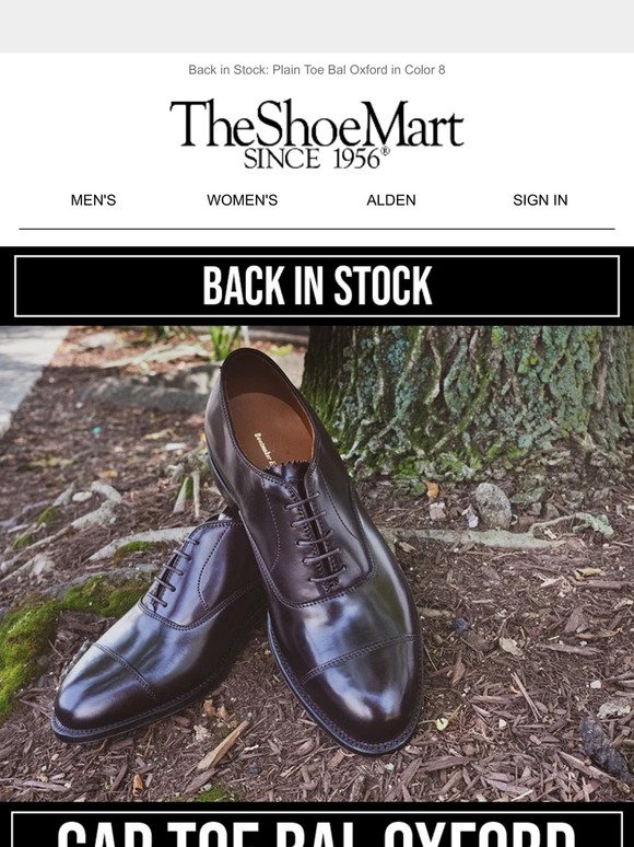 Our Most Classic Alden Shoe is Back In Stock!