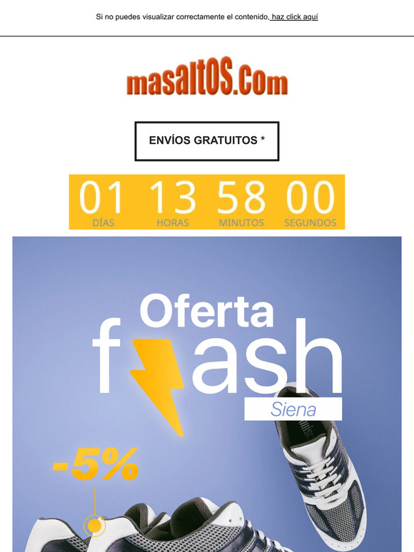 Última oferta flash del mes de agosto