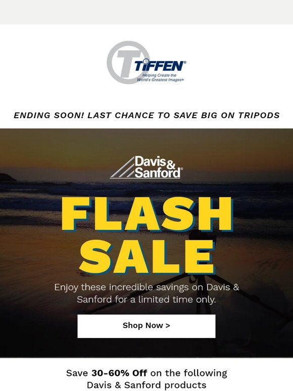 Hurry! Our Davis & Sanford Flash Sale is Ending Soon!