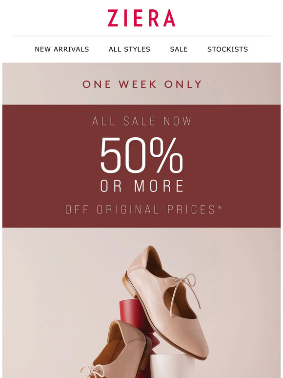 All SALE 50% or More Off Original Prices!