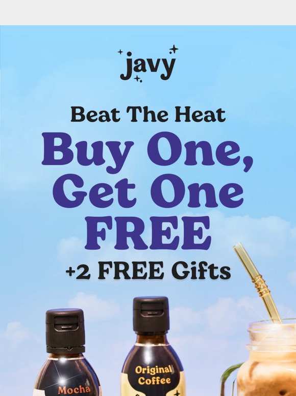 Stay frosty with FREE Javy →