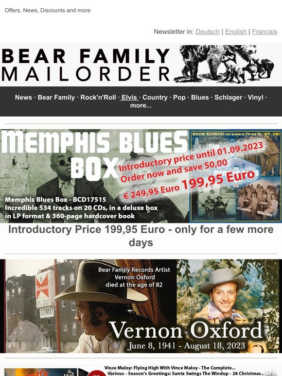 🐻 New Blues BoxSet introductory price 199,95 Euro - only for a few more days