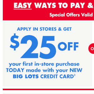 Big Lots Credit Card
