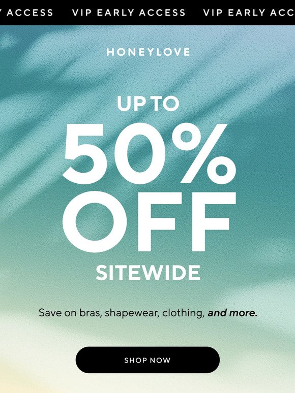 Don't miss it: Up to 50% OFF Sitewide